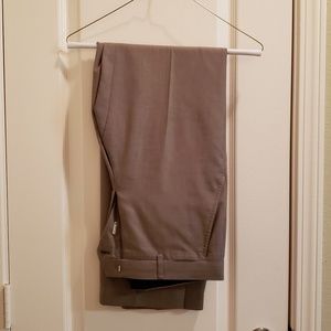JF J. Ferrar Tan Slim Fit Suit Pants